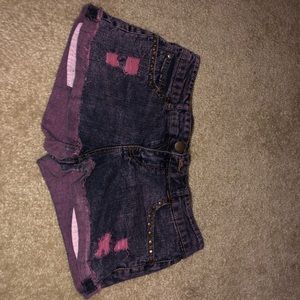 Mini jeans shorts